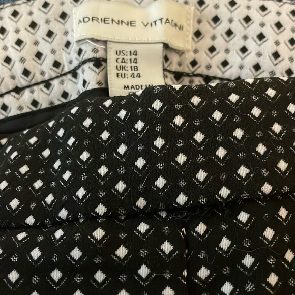 Adrienne Vittadini size 14 straight leg trousers patterned - Picture 5 of 5